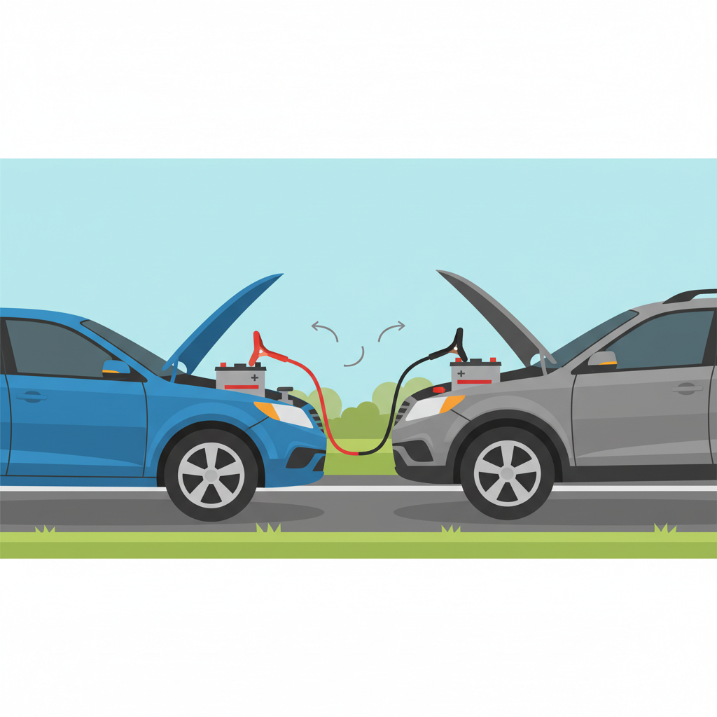 Спосіб 1: Прикурювання від іншого авто