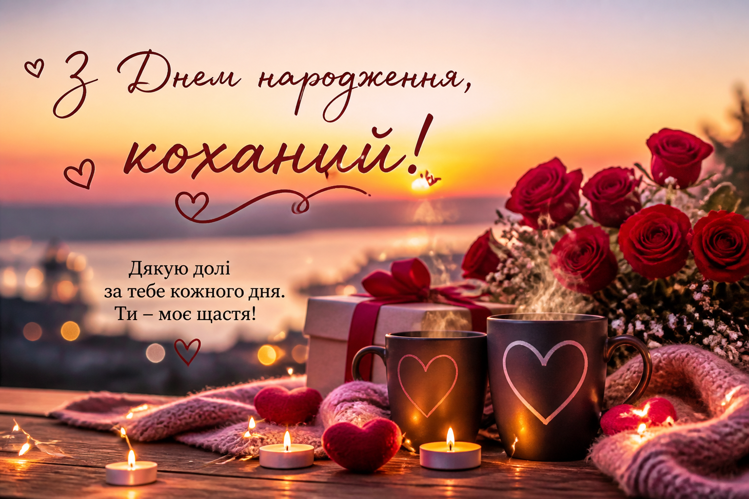 Ніжні та романтичні привітання — иллюстрация к статье «з днем народження коханий»