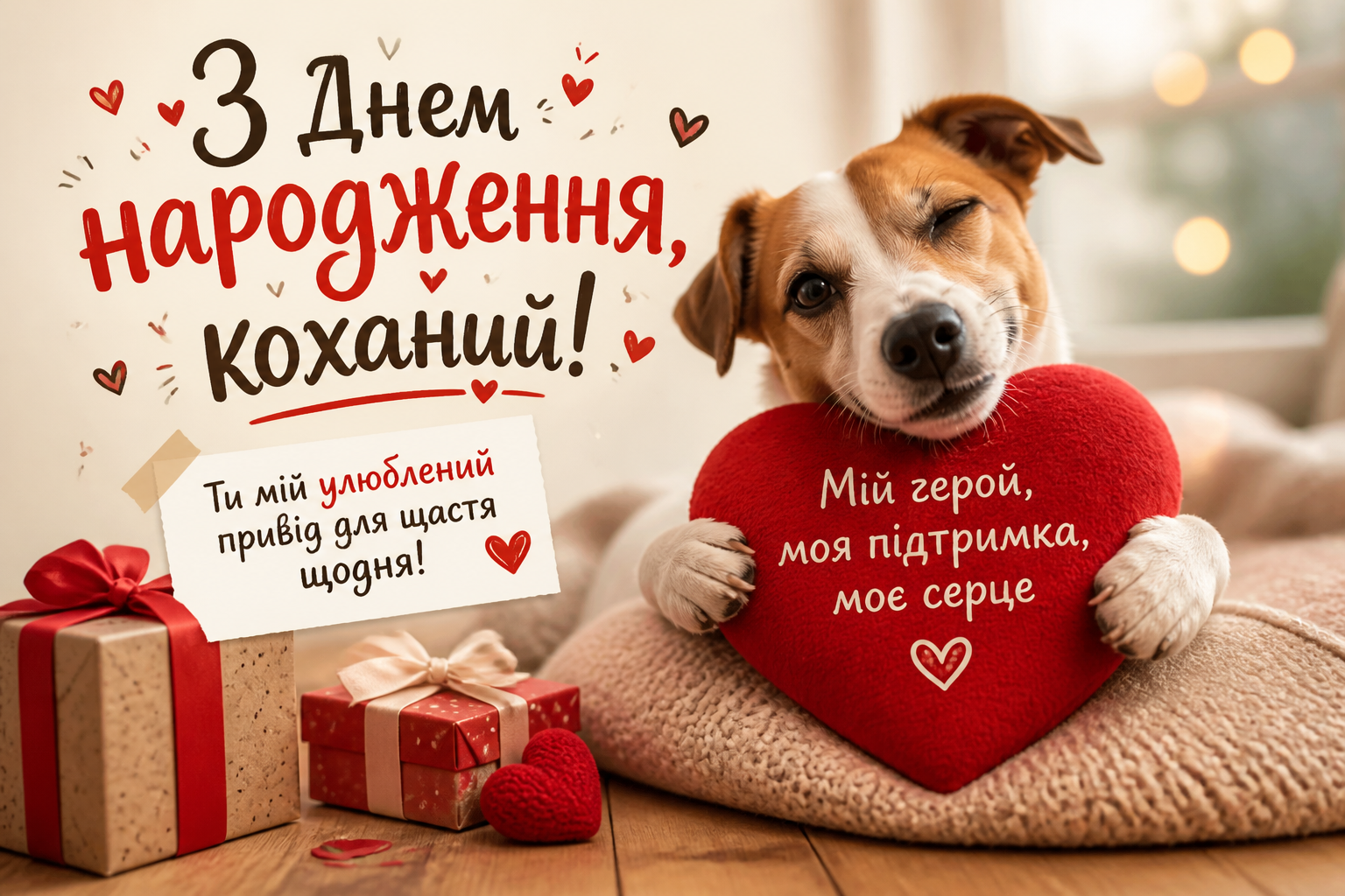 Привітання з гумором і теплом — иллюстрация к статье «з днем народження коханий»