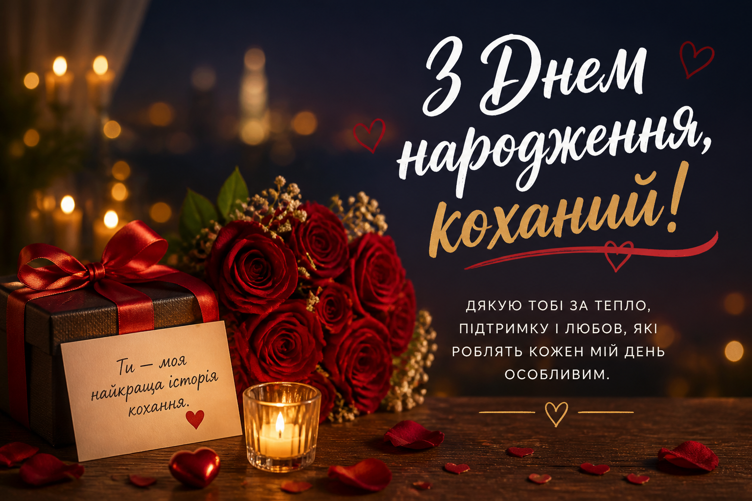 Довгі привітання — коли хочеться сказати все — иллюстрация к статье «з днем народження коханий»