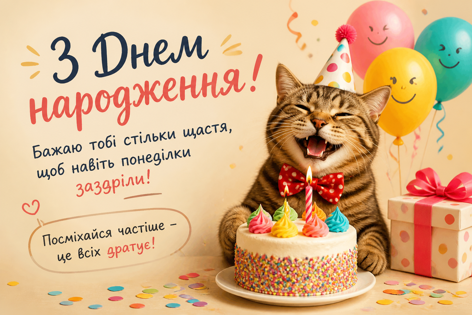 З гумором — бо сміх теж подарунок