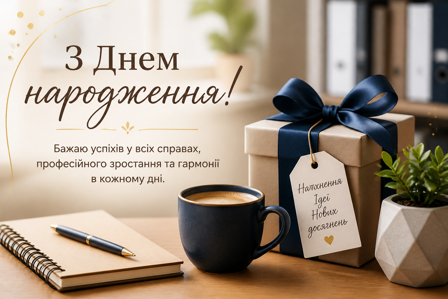 Для колеги або знайомого — тепло, але без зайвої близькості