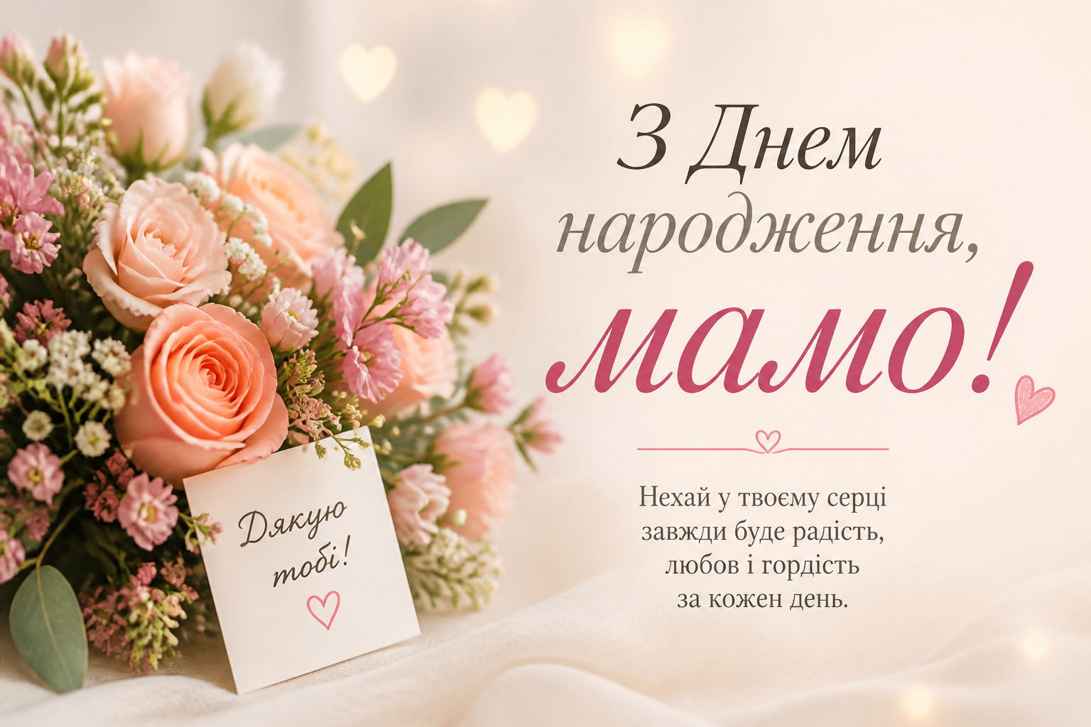 з днем народження мамо: 40 найтепліших побажань