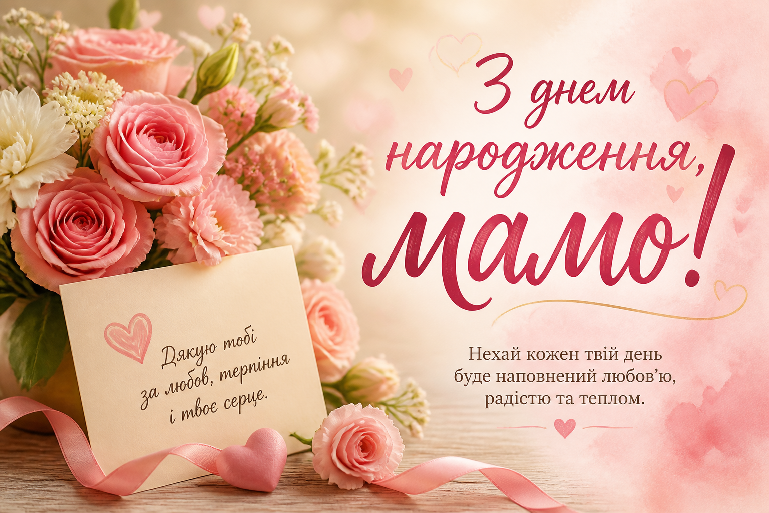 з днем народження мамо: 40 найтепліших побажань
