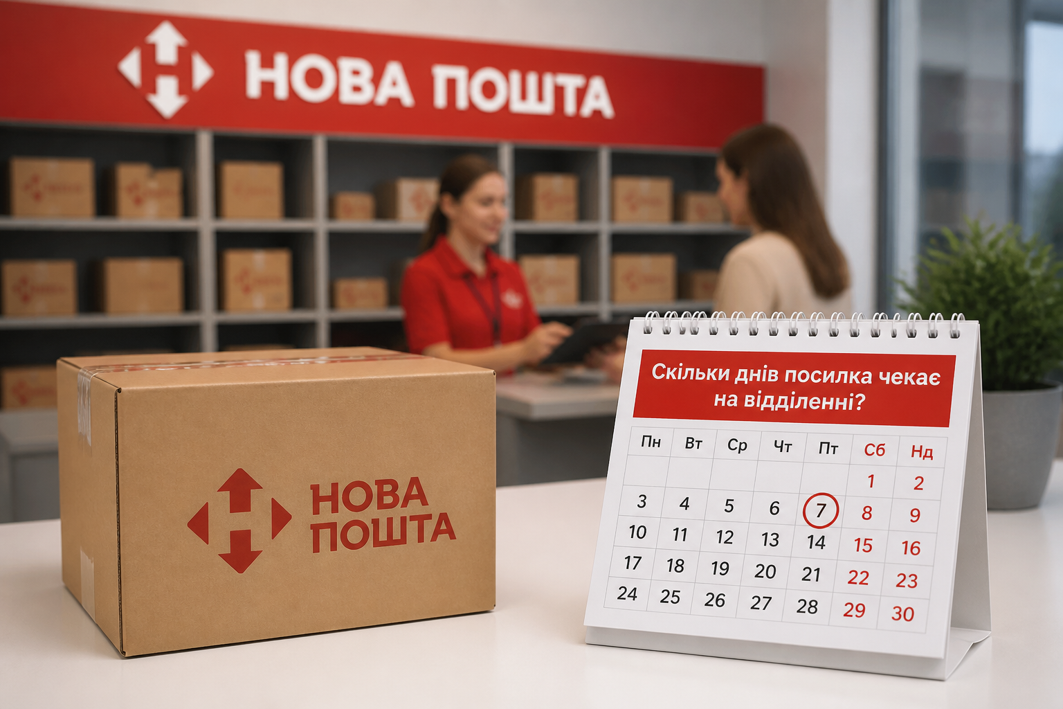 Скільки днів посилка чекає на відділенні