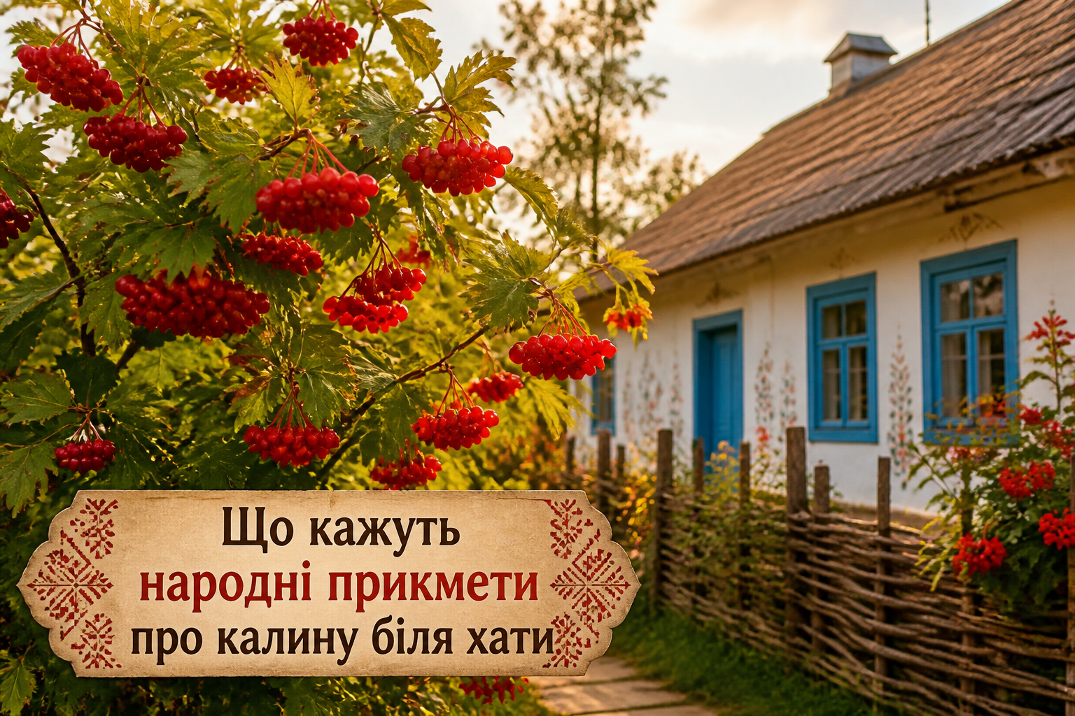 Що кажуть народні прикмети про калину біля хати