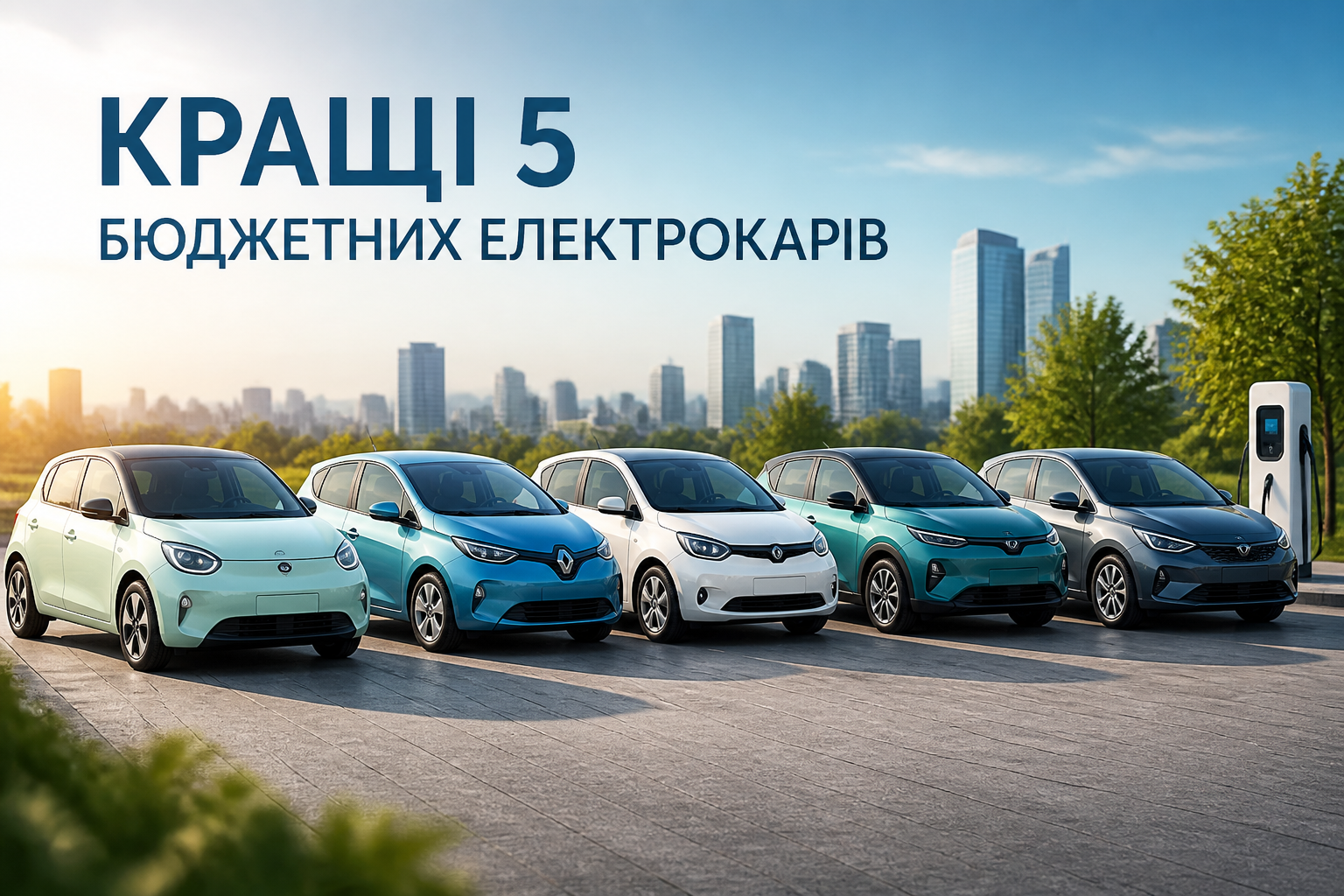 кращі 5 бюджетних електрокарів