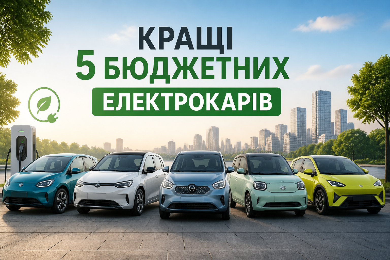 кращі 5 бюджетних електрокарів