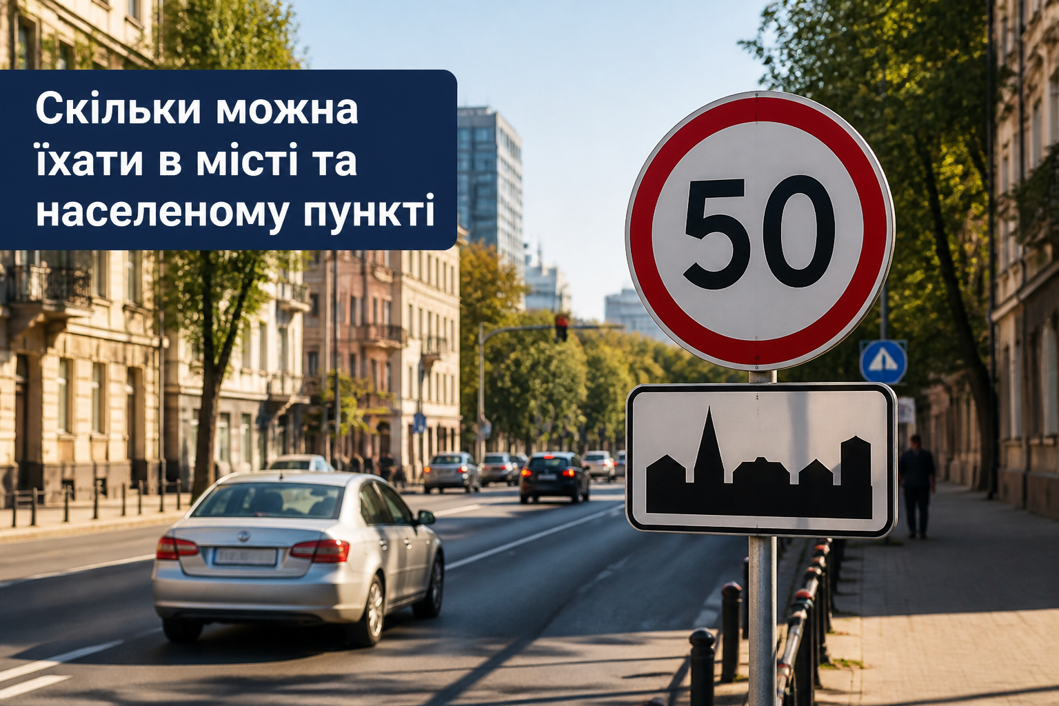 Скільки можна їхати в місті та населеному пункті
