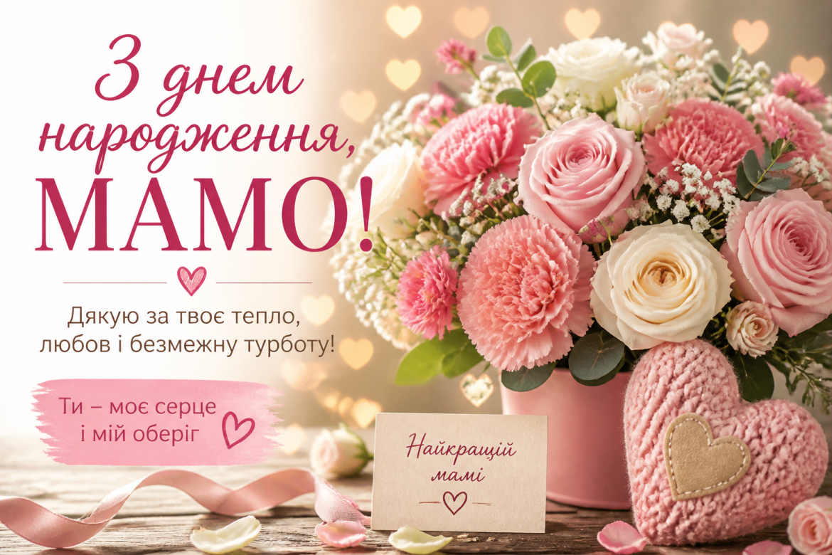 З днем народження, мамо: 40 найтепліших побажань від серця