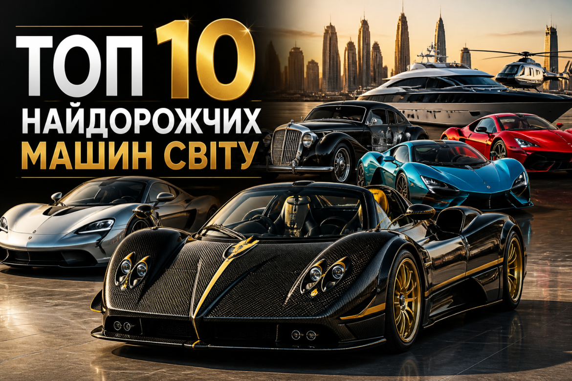 Топ 10 найдорожчих машин світу у 2026 році: ціни, характеристики та чому вони коштують стільки