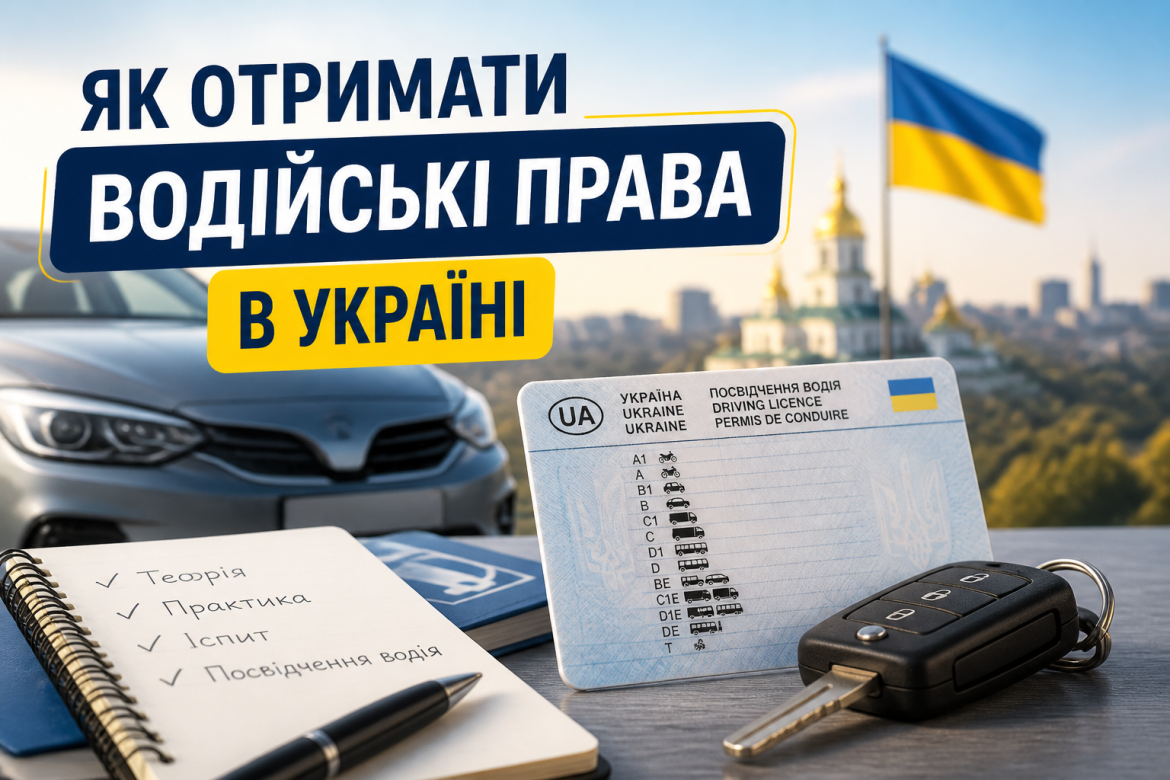 Як отримати водійські права в Україні: покроковий гайд 2026 року